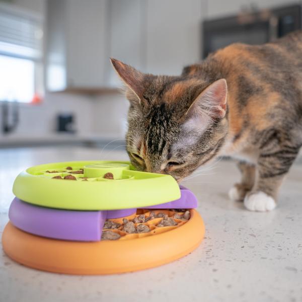 Nina Ottosson Catstages Lickin' Layers Kitty Puzzle n Feeder – Interactive Cat Slow Feeder
