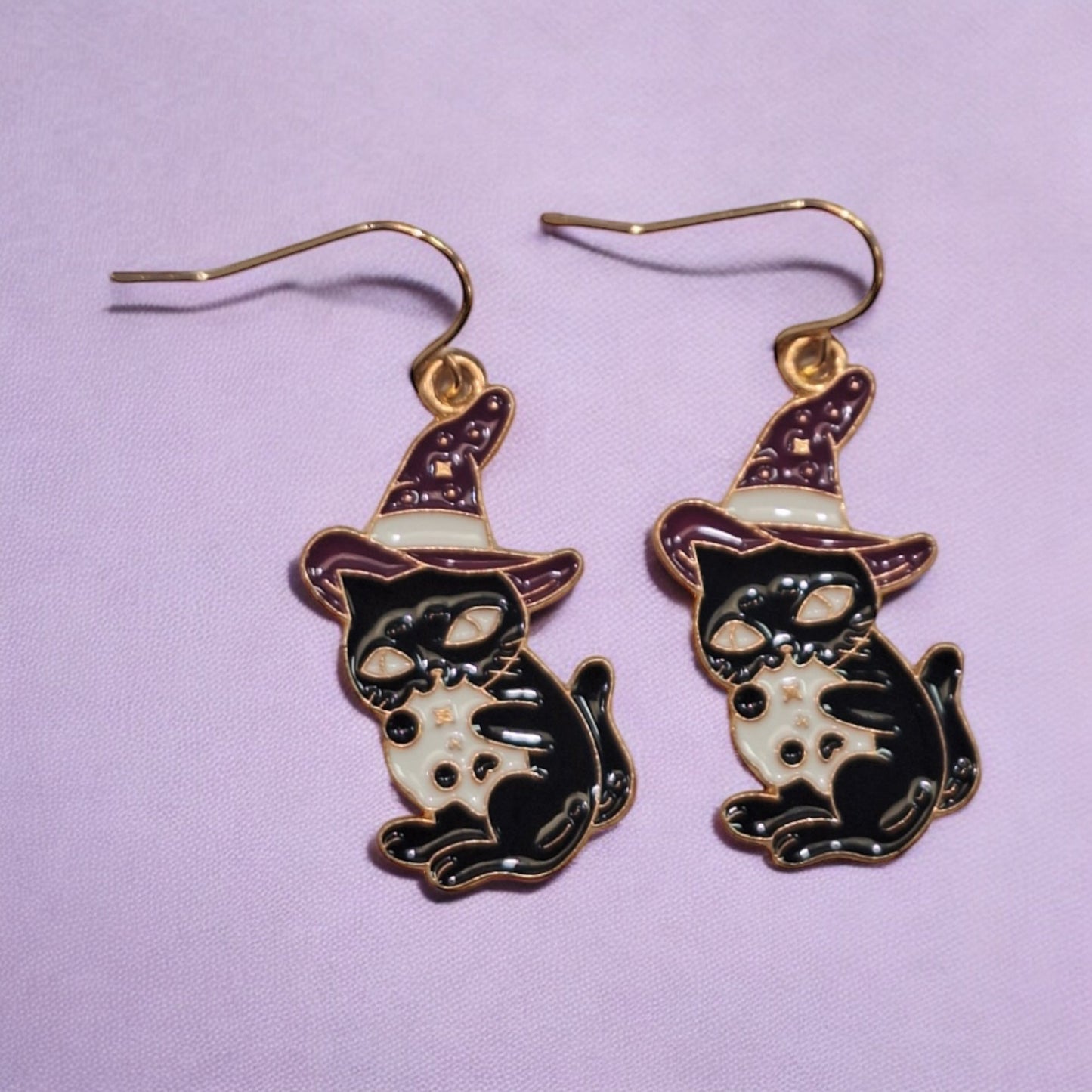 Black Cat Earrings