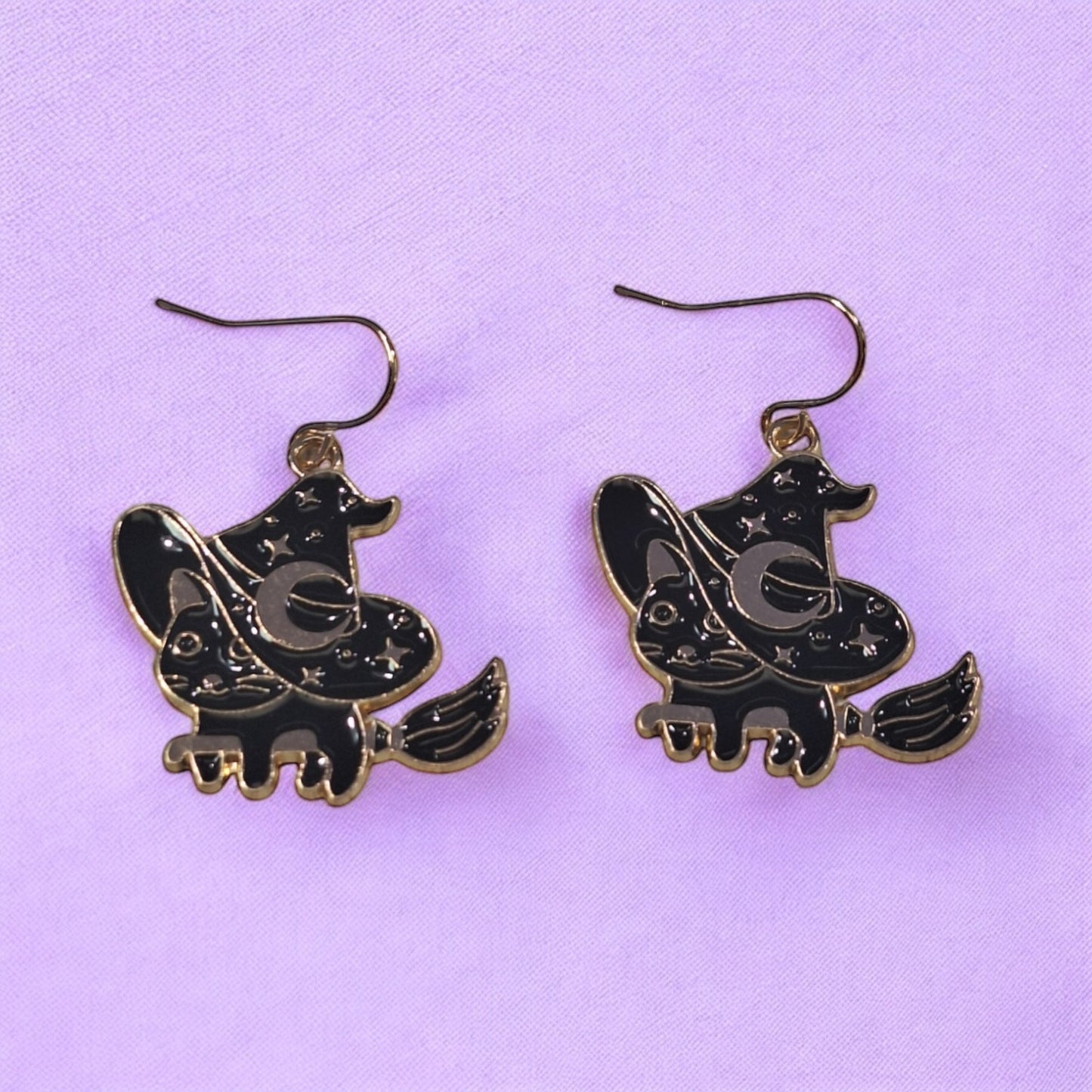 Black Cat Earrings
