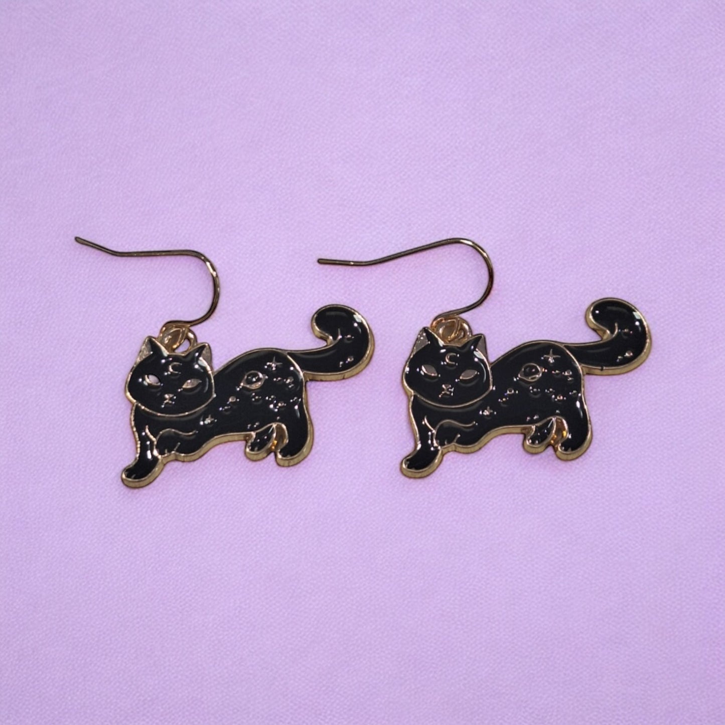 Black Cat Earrings