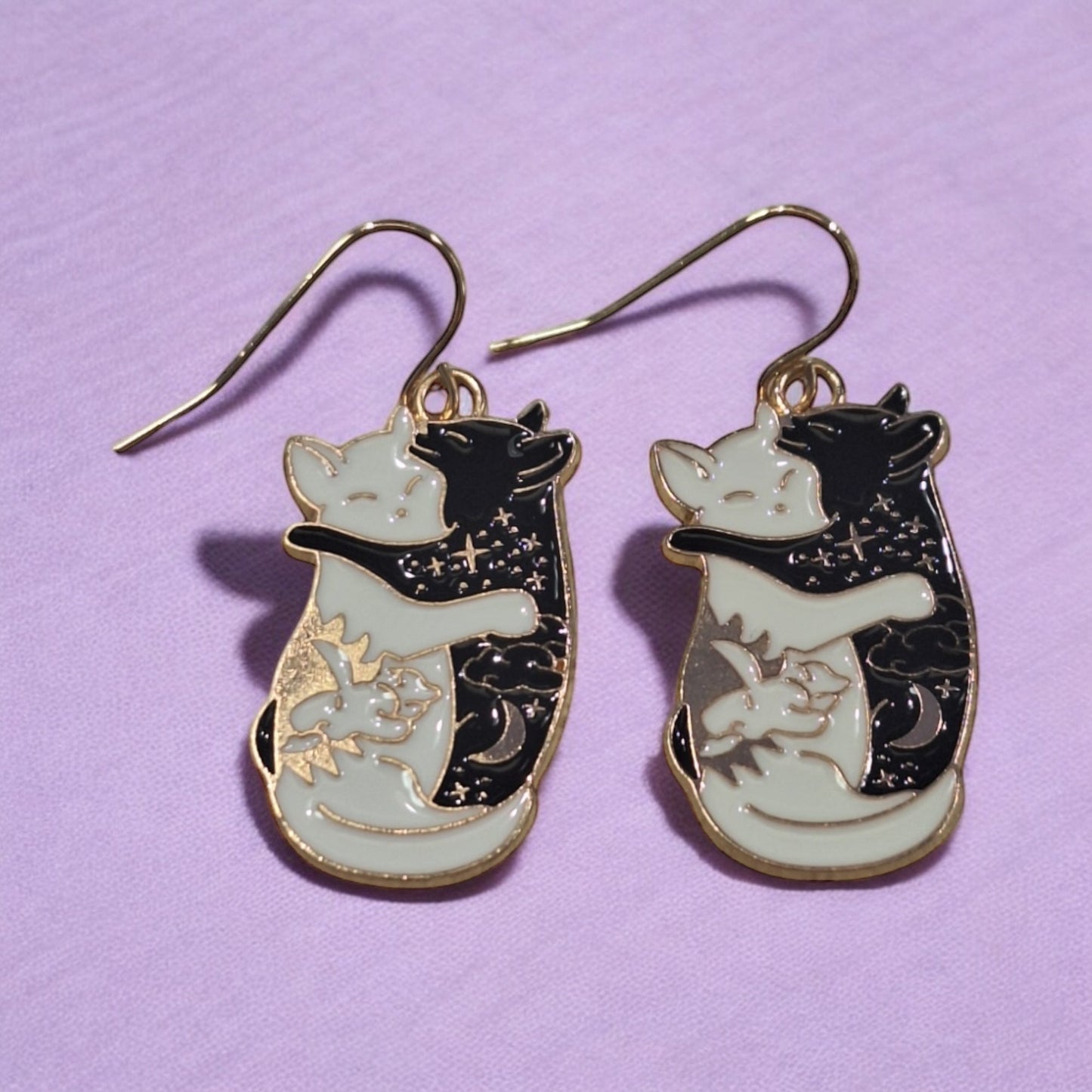 Black Cat Earrings
