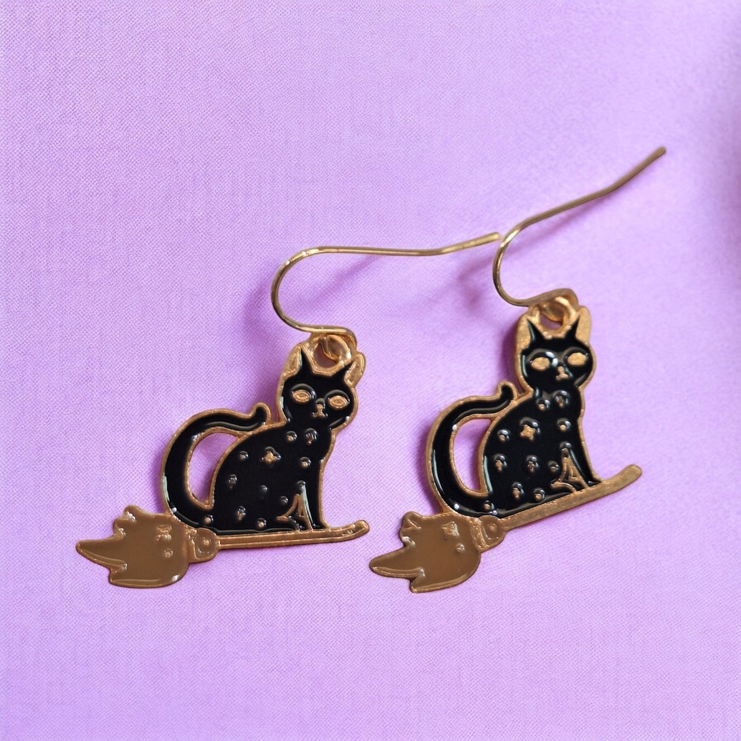 Black Cat Earrings