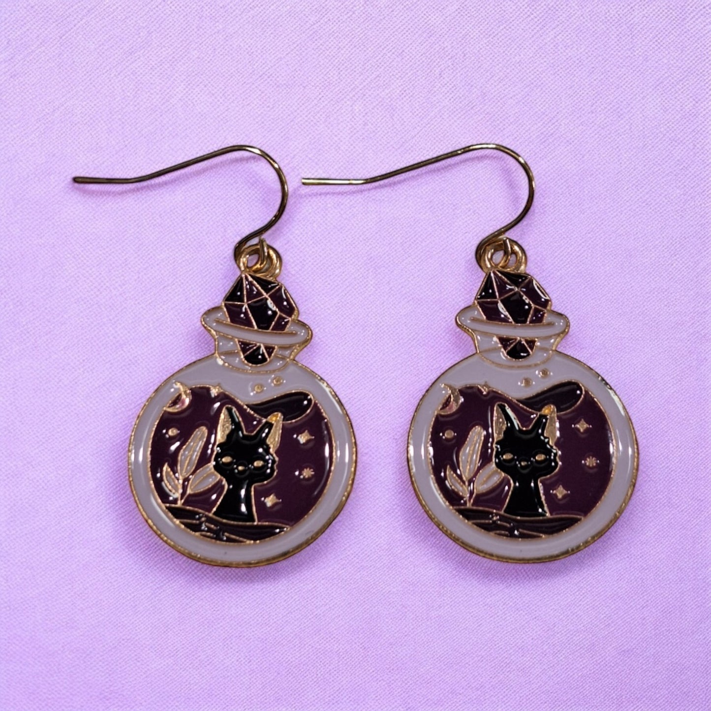 Black Cat Earrings