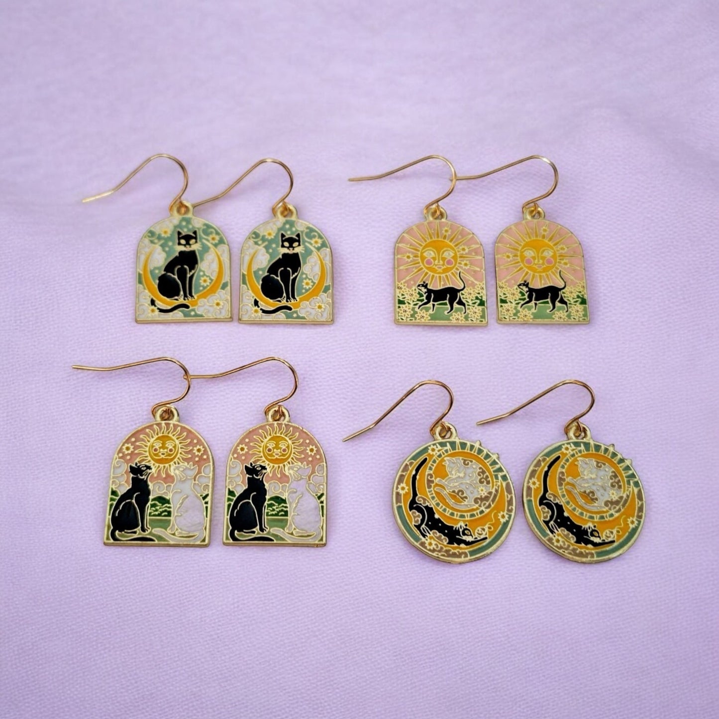 Dangly Cat Earrings
