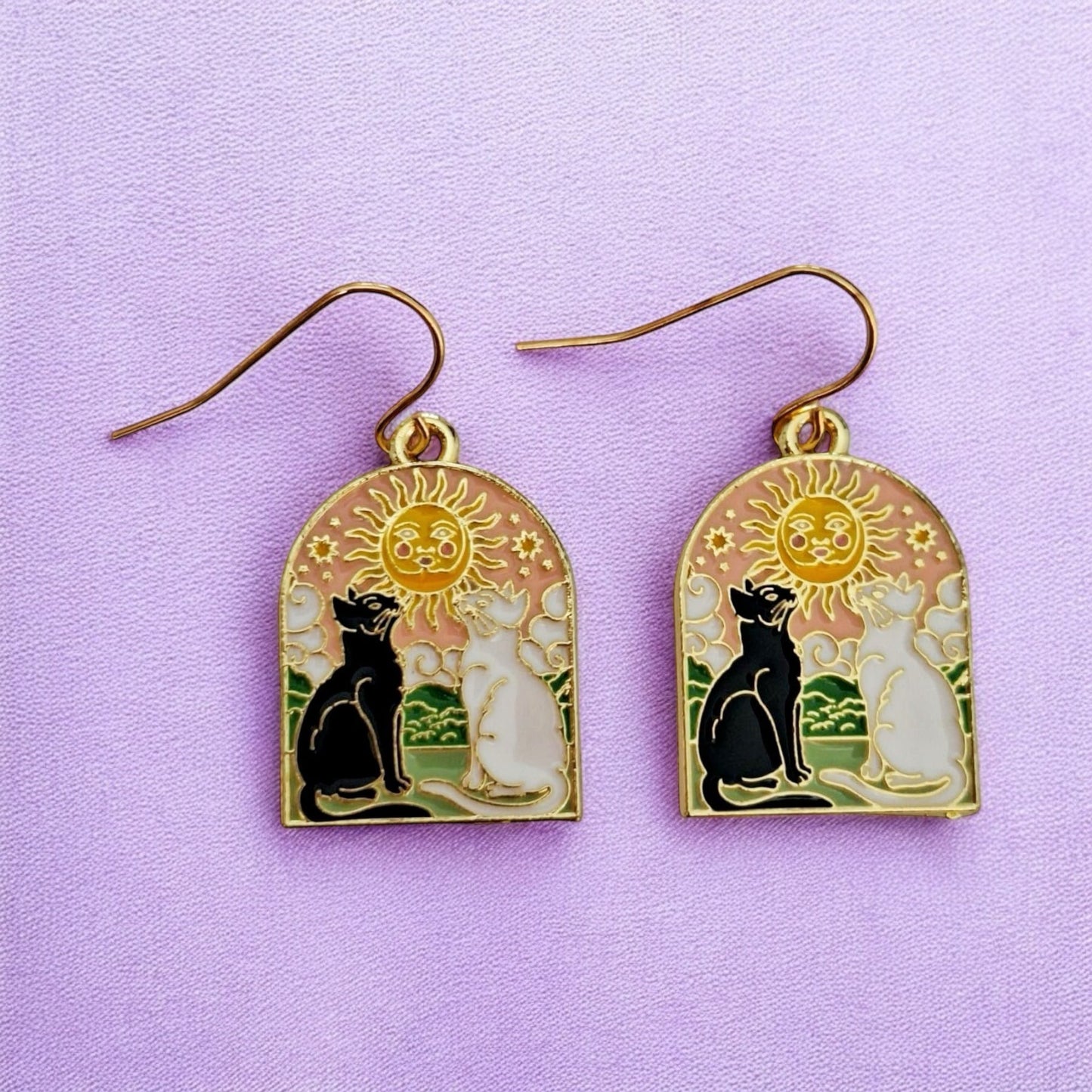 Dangly Cat Earrings