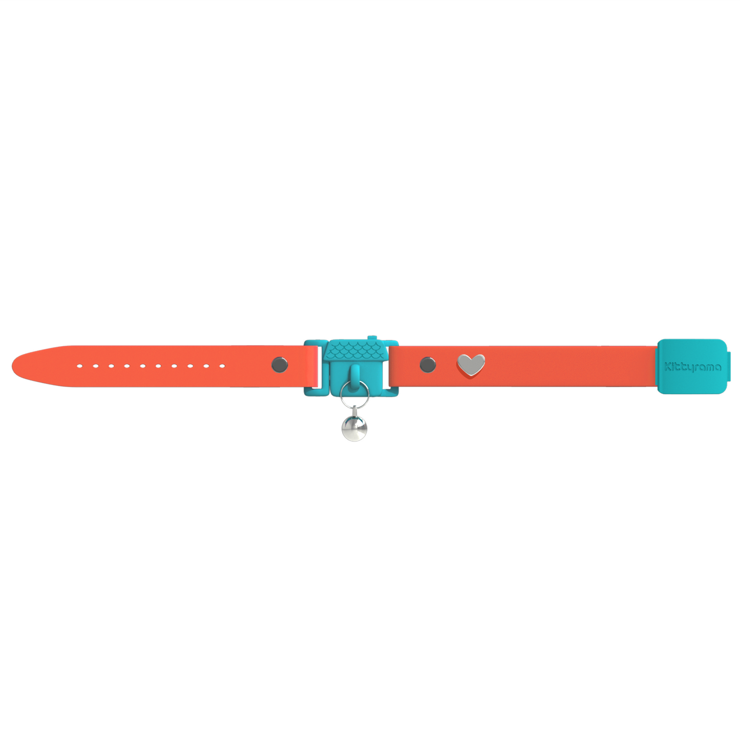 KITTYRAMA KITTEN TANGERINE COLLAR - Soft, Lightweight, Quick Release Breakaway
