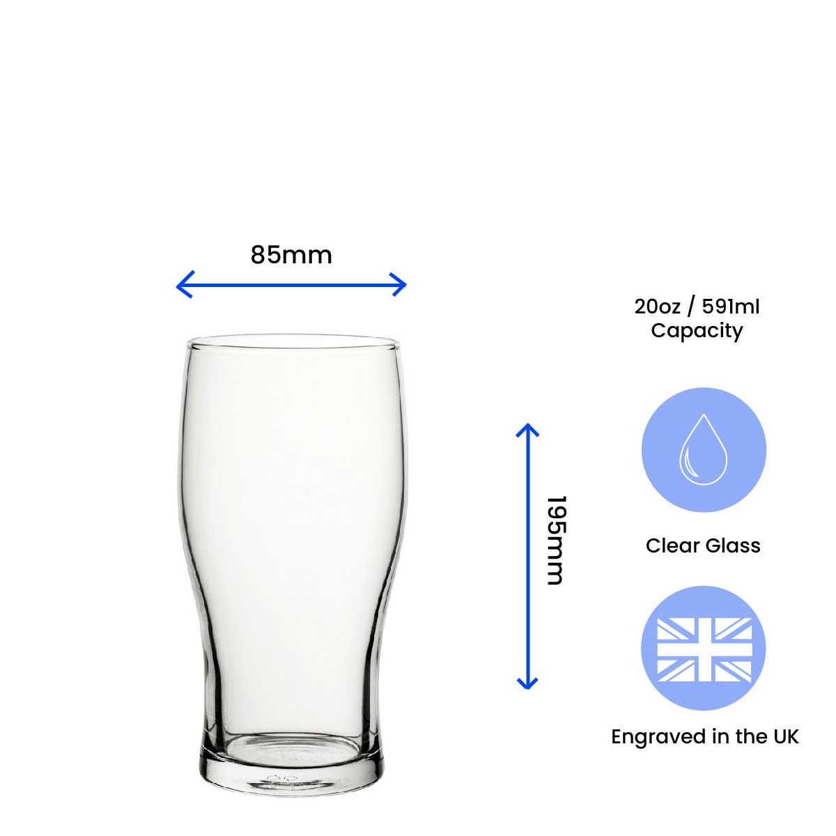 I Work Hard So My Cat Can Have A Better Life - Engraved Novelty Tulip Pint Glass
