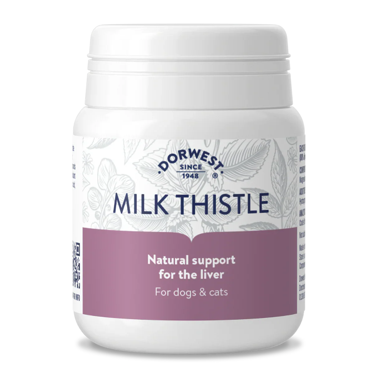 Dorwest Milk Thistle Tablets For Dogs & Cats – Natural Liver Support – 100 Tablets