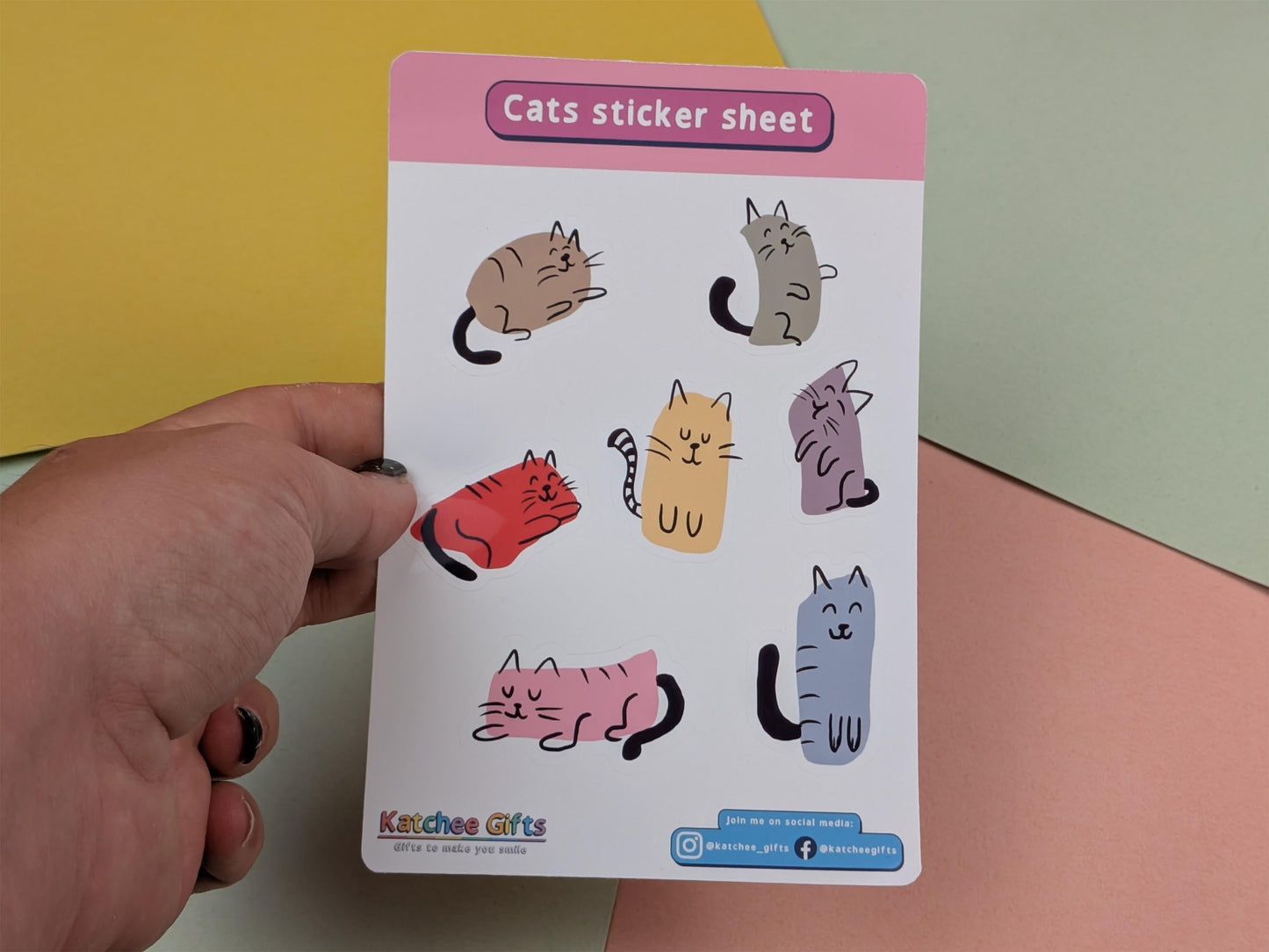 Cats Sticker Sheet