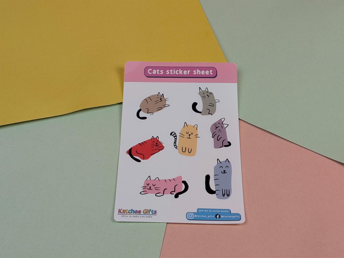 Cats Sticker Sheet