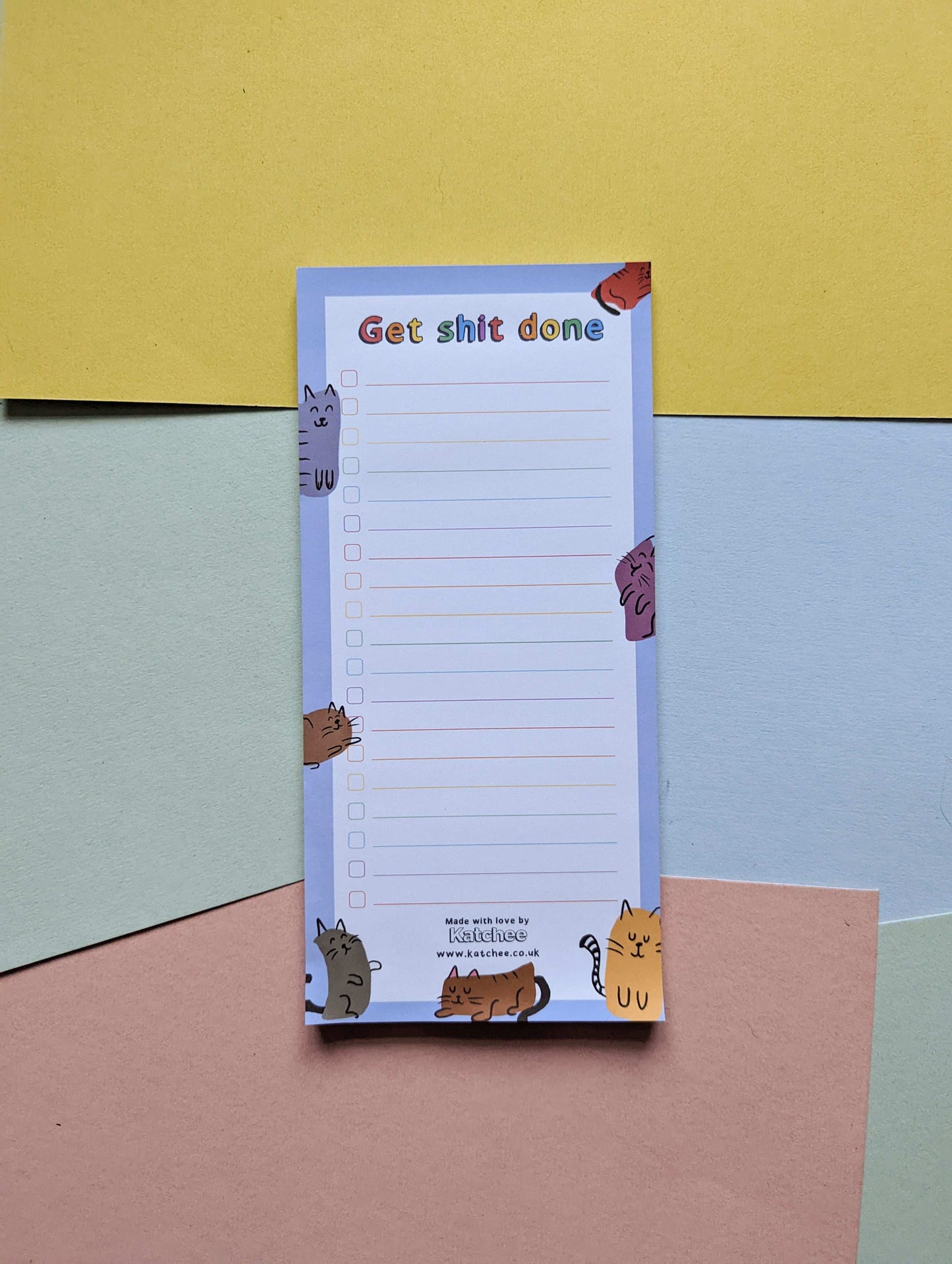 Cats themed list pad