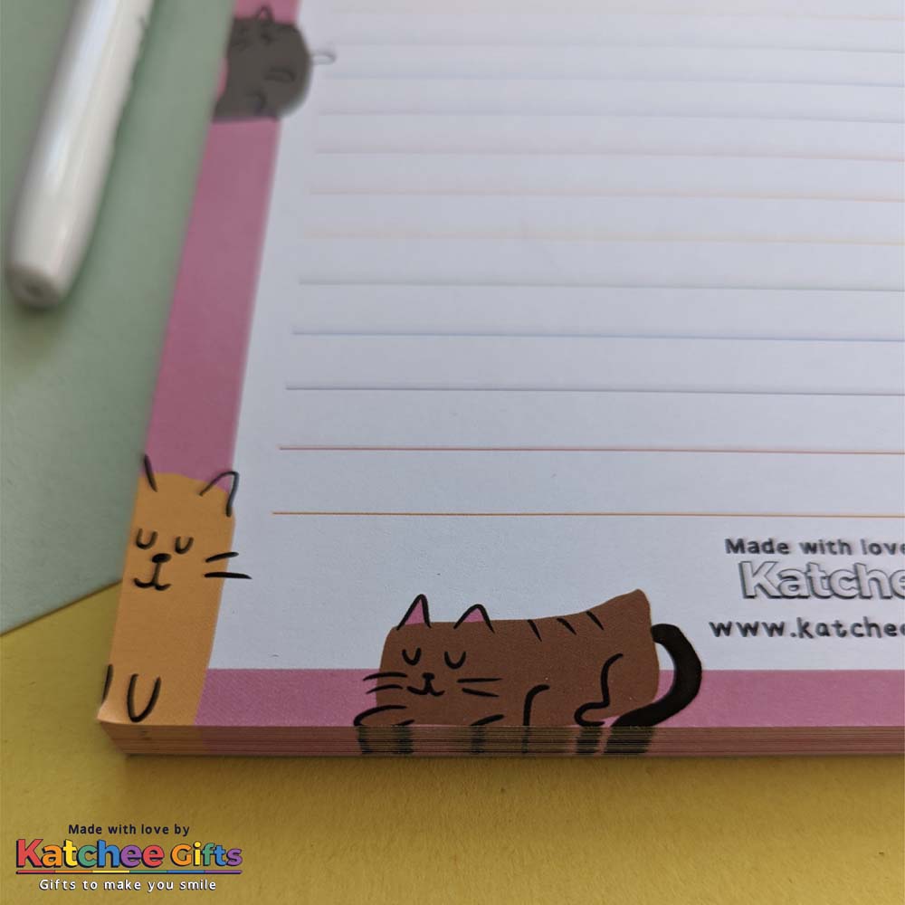 Cats themed A5 notepad